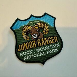 Junior ranger patch, Rocky Mountain national park patch, Rocky Mountain patch